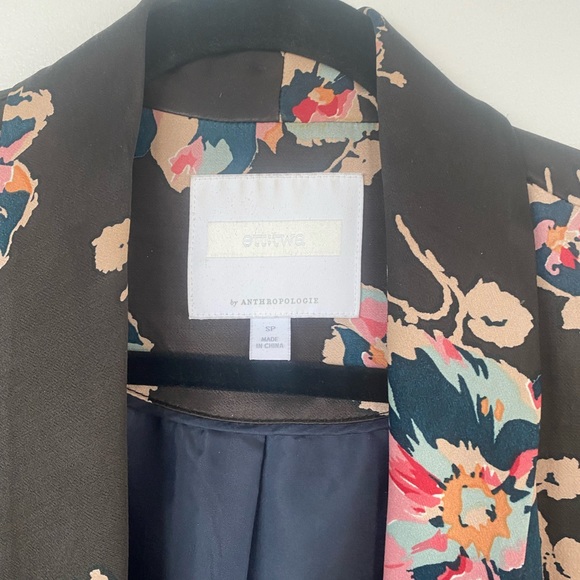 Anthropologie Tavie Floral Silk Blazer - Picture 4 of 16
